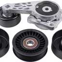 ApplianPar Belt Tensioner and Serpentine Belt Idler Pulley Component kit for Ford F150 2004-2010, Explorer 2006-2010, Expedition 07-14, Mark LT 06-08, Navigator 07-14, Mountaineer 06-10 4.6 5.4