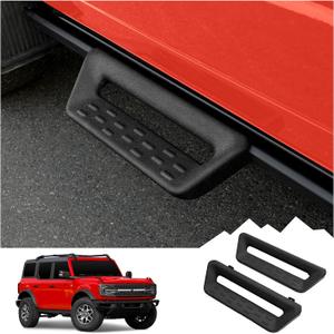 MABETT 2Pcs Running Boards Side Steps for 2021-2024 Ford Bronco 2/4 Door AccessoriesBlack Side Steps Bar Rock Sliders Nerf Bar fit Bronco