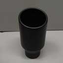 3 inch Inlet Exhaust Tip, 4.5" Outlet 9" Overall Length Stainless Steel Exhaust Tail Pipe, Bolt-On, Polished Tailpipe, Black(Fit for Tailpipe Outlet is 3", must OD not the ID)