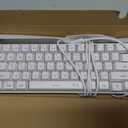 MageGee Mini 60% Gaming Keyboard, Upgrade RGB Backlit 61 Key Ultra-Compact Keyboard, TS91 Ergonomic Waterproof Mechanical Feeling Office Computer Keyboard for PC, MAC, PS4, Xbox ONE Gamer(White)