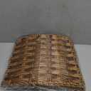 Blissun Christmas Tree Collar, Plastic Rattan Xmas Tree Ring, Round Farmhouse Christmas Tree Collar, Christmas Tree Skirt for Artificial Christmas Trees Decoration, Brown