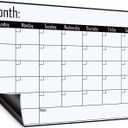 Magnetic Dry Erase Monthly Calendar Board, 16"12 Grocery to Do List Planner, Magnet Calendar Whiteboard for Refrigerator, Kitchen