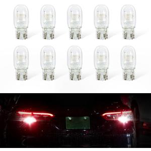 10PCS Car 7443 Bulb, 7443 Mini Bulb, T20 1891 Automotive Bulbs Replacement for DRL Taillight Turn Signal/Brake/Back-Up/Reverse Lights, Universal Lighting Car Accessories (White)