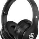 Mokata Headphones Kids Bluetooth 5.4 Wireless Play Time 68H Safe Volume Limit 85/94dB Over-Ear Foldable Headset,Fast Charging,with Aux Cord Built-in Mic for Toddler Child Pad Study Tablet Black
