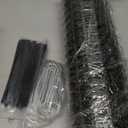 6PCS 48'' Plastic Tree Protectors from Deer, Mesh Tree Bark Protector Guard from Deer, Tree Cages for Deer, Tree Trunk Protector to Protect Bark from Deer Mowers with Zip Ties & Metal Stakes (Large)