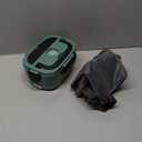 Vabaso Electric Lunch Box for Adults, 80W Heated Lunch Box Portable Food Warmer Lunch Box for Work/Men/Car/Truck with 1.5L 304 Stainless Steel Container Fork & Spoon, 110V/12V/24V (Dark Green)