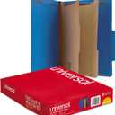 Universal UNV10301 Bright Colored 2-Divider Letter Size Pressboard Classification Folders - Cobalt Blue (10/Box)