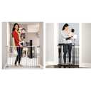 Regalo Easy Step 49-Inch Extra Wide Baby Gate, Includes 4-Inch and 12-Inch Extension Kit & Easy Step Arched Dcor Walk Thru Baby Gate, Includes 4-Inch Extension Kit