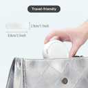 Retainer Holder with Mirror & Lanyard, Compact Night Guard Case with Vent Holes, Partial Denture Container for Purse, Portable Aligner Box Compatible with Invisalign (Purple)