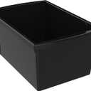 Storex 5.5 Gallon Storage Bin – Plastic Classroom Organizer for Books and Supplies, Black, 1-Pack (61429A06C)