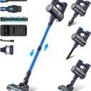 Claesydorn Cordless Vacuum Cleaner, Powerful 6-in-1 Lightweight Stick Vacuum Up to 45mins Runtime with Ultra-Large Capacity Battery, Rechargeable Handheld Vacuum for Hard Floor Pet Hair Home