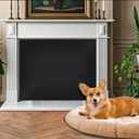 2 x JUIN Fireplace Cover Baby Proof: 39''32'' Baby-Proofing Fire Place Blanket Gas Brick Fireplace Screen Draft Stopper Draft Blocker Insulation Fireplace Covers for The Living Room & Child & Pet