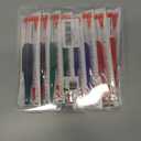 2 x 8Pcs Long Head Deep Hole Markers Pens 33mm Long Nib Marker Waterproof Permanent Ink Multi Purpose Quick-Dry Construction Markers Deep Drill Long-nose Marker for Woodworking Decoration