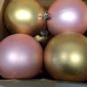 Zubebe Christmas Large Blank White Ball Ornaments, 3.15 Inch DIY Christmas Balls White Hanging Ornaments DIY Craft Activities for Tree Gift Box (Colorful,24 Pcs)