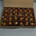 Giegxin 23 Pcs Christmas Mini Basketball Ornaments Set with Hanging Rope for Tree Glass Christmas Ball Ornaments Sports Theme Tree Hanging Decorations Balls for Xmas Party Holiday Office Home