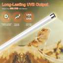 24W T5 UVB Reptile Light Fixture Combo Kit 10.0 UVB Fluorescent Tube for Bearded Dragons, Lizards & Tortoises UVA UVB Reptile Light, 22" Terrarium Hood (UVB 10.0-Desert, 22INCH-24W)