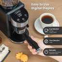 Gevi Burr Grinder, 35 Settings Espresso Drip French Press,Anti-Static Black | 35 Adjustable Grind Levels for Espresso, Drip & French Press, Anti-Static Burr, Low-Speed Grind Preserves Aroma