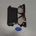 IBOANN Oversized Blue Light Glasses for Woman, Funky Fashion Glasses With Preppy Look, Reduce Screen Fatigue Computer Glasses (Medium, A1 Coco Tortoise)