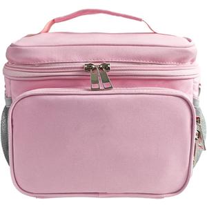 Travel Carrying Case Compatible with Yoto Player Bluetooth Speaker and Headphone Accessories, Card Holder Holds up to 80 Cards with Shoulder Strap, Bag Only (Pink)