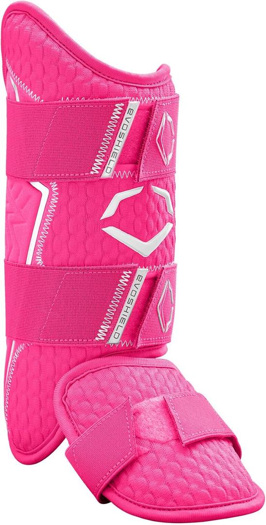 EvoShield Pro-SRZ 2.0 Batter's Leg Guard, Right-Handed Hitter (Pink) 