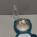 Dog Bowls, Cat Food and Water Bowl Set with Water Dispenser and Stainless Steel Bowl for Cats and Small Dogs - Dark Green