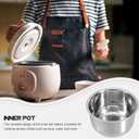 Stainless Steel Rice Cooker Liner Liner Cooking Pot Rice Cooker Parts Inner Pot Accessories (2L)