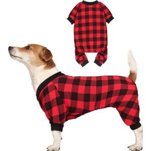 Dog Fleece Sweater Buffalo Plaid Sweater Clothes Dog Outfit Soft Thickening Warm Pet Clothes Sweaters for Dogs Girl & Boy(M)