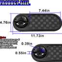 Multifunction Car Anti-Slip Mat, Rotatable Temporary Parking Number, Universal Auto Dashboard Organizer Pad Accessory for Phones, Sunglasses, Keys (Grey/Black)
