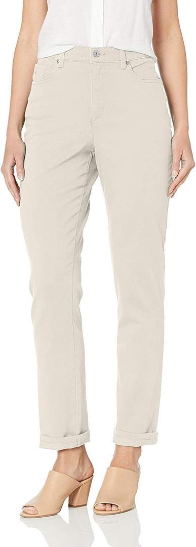 Gloria Vanderbilt Women's Amanda Classic High Rise Tapered Jean Standard, Stonewood, 6