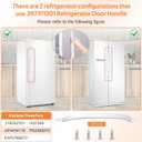 Upgraded Frigidaire Kenmore Refrigerator Handle Replacement - White Freezer Refrigerator Door Handle