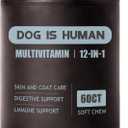 Dog Is Human Multivitamin for Dogs,Pet Vitamins Chews Supplements for Skin and Hair,60 Counts