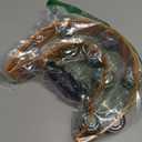 Double Row Jingles, Half Moon Musical Tambourine Double Row Handbell Tambourine Metal Jingles with Ergonomic Grip Percussion Instrument for KTV Party Church, Imitation Wood Color