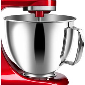 Stand Mixer Bowl 304 Stainless Steel for 4.5QT-5QT Tilt-head Stand Mixer, Stainless Steel Kitchne Mixer Bowls for Tilt-Head Stand Mixer,Kitchne Mixer Replacement Bowl Accessories-MIFLUS