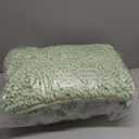 ACCUMTEK Tauso Striped Sage Green Bathroom Rug Set 3 Pieces Ultra Soft, Non Slip Chenille Toilet Mat, Absorbent Plush Shaggy Bath Mats for Bathroom, Bedroom, Kitchen