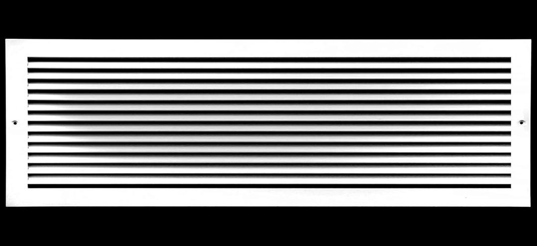 HVAC Premium 18" X 6" Aluminum Return Grille - Easy Air Flow - Linear Bar Grilles [Outer Dimensions: 19.875 X 7.875]