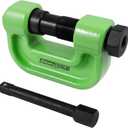 OEMTOOLS 27090 Brake Anchor Pin Press, 10-Ton Capacity for S-Cam Brake Systems, No Hub Removal Brake Tool, High-Grade Steel, Compatible with 1/2" Impact Wrench GREEN