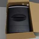 Nostalgia Retro Mini Fridge and Heater - 6-Can Capacity, 12-Volt Power Adapter, Carry Handle and Display Window - Perfect for Home, Office, Car, or Dorm Room - Black