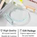 QIANWEI Teacher Appreciation Gifts for Women Men-Teacher Crystal Plaque Gifts Best Teacher Birthday Christmas Retirement Teachers' Day Graduation Gifts Thank You Teacher Gifts from Student, 15cmYXGL