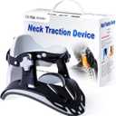 Neck Stretcher Cervical Traction, Adjustable Neck Traction Device, Neck & Shoulder Pain Relief, Neck Brace for Improved Spine Alignment, Used for Home, Office, Outdoor (Black)
