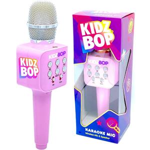 Move2Play, Kidz Bop Karaoke Microphone | The Hit Music Brand for Kids | Toy for Girls & Boys Ages 2, 3, 4, 5, 6, 7, 8+ Years Old | Gift & Birthday Present (Pink)