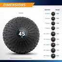 Marcy 30 lb Slam Ball Dead Weight, Sand-Filled Medicine Ball with Durable PVC Shell & Textured Grip – Non-Bounce Workout Ball for Slams, Tosses, Core & Full Body Training MCSB-030