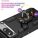 Korecase Phone Case for Google Pixel 8 Case with Finger Ring Holder Kickstand,Military Grade Phone Case Heavy Duty Shockproof Full Body Protective Phone Cover for Google 8 Black