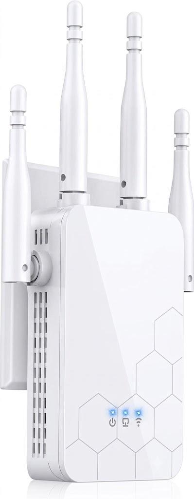 2026 WiFi Extender Internet Booster, 10000 Sq.ft Long Range Repeater Wireless Routers Amplifier, Mesh Wi-Fi 80% Faster | Broader Than Ever, Support More Network Devices at Home, 1-Tap Setup