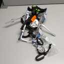 Four-Wheeled Adjustable Dog Wheelchair, Lightweight Mobility Bicycle Trailer for Disabled Pets, Easy to Assemble, Supports Walking and Exercise, XXS