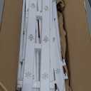 Extra Height 24 Christmas Tree Fence, 12pcs Christmas Tree Gate, White Christmas Fence Decorations for Cat, Small Dog, Suit for Christmas, Birthday, Wedding Decoration