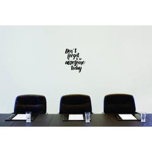 Design With Vinyl Design With Vinyl Wall Decal Dont Forget to Be Awesome Today Motivational Wall Decal for Boys Girls Bedroom - Size: 11 Inch X 22 Inch (Black)