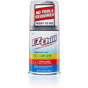 EZ Chill Car R-134a with Leak Sealer and UV Dye for Cars & Trucks & More, Red Dye, 10.25 Oz, RLS-3