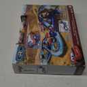 Mattel Disney and Pixar Cars Playset with 2 Toy Cars, Lightning McQueen & Francesco Bernoulli, GRC Jumping Raceway Track Set with Kid-Powered Booster