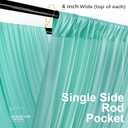 10 Panels 5ft(W) x 20ft(H) Mint Green Ceiling Drapes for Wedding Parties | 20 FT Extra Long Thick Polyester Wrinkle-Free Drapery Tent Decor Decorations for Birthday Party Ceremony Stage Swag