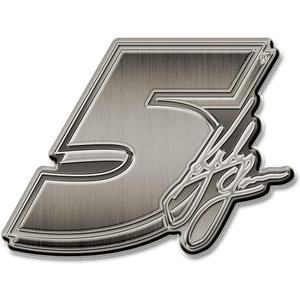 Rico Industries NASCAR Racing Signature Antique Nickel Auto Emblem for Car/Truck/SUV